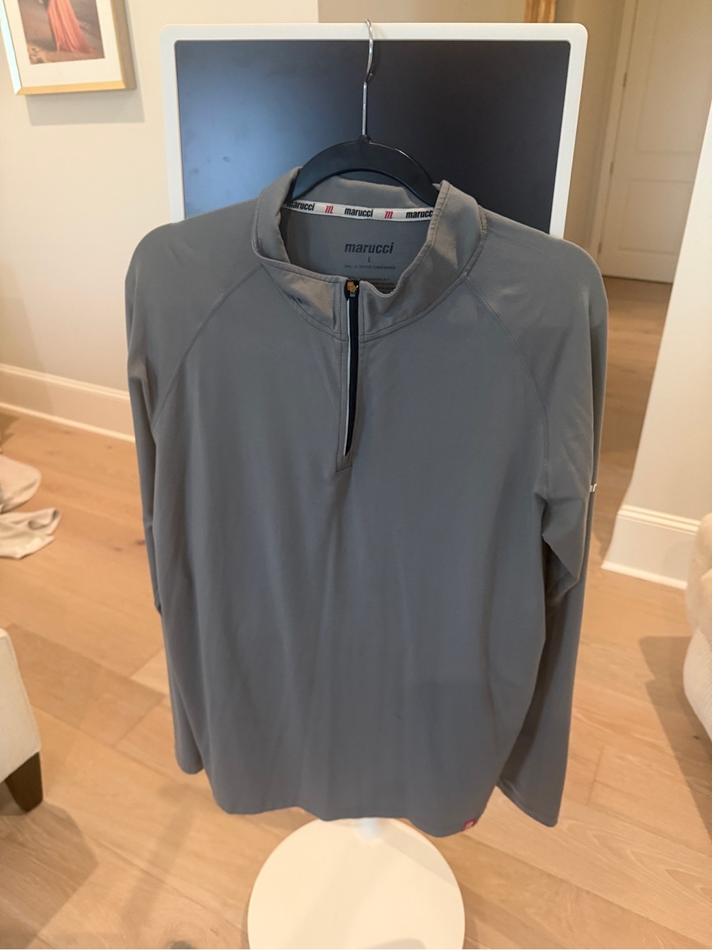 Marucci Men’s Lightweight Grey Quarter-Zip Shirt Jacket
